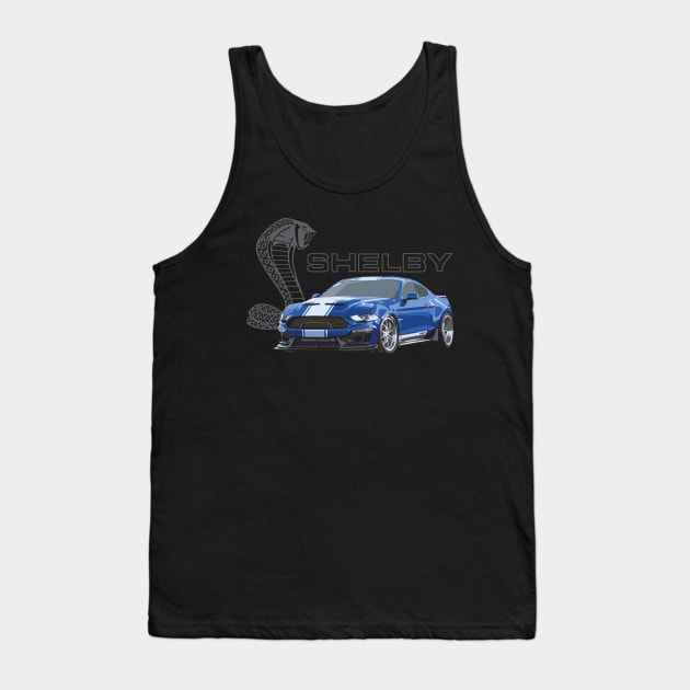 Shelby Mustang Super Snake Tank Top by cowtown_cowboy